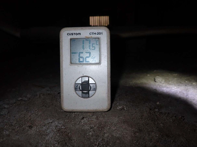 床下温度湿度の計測