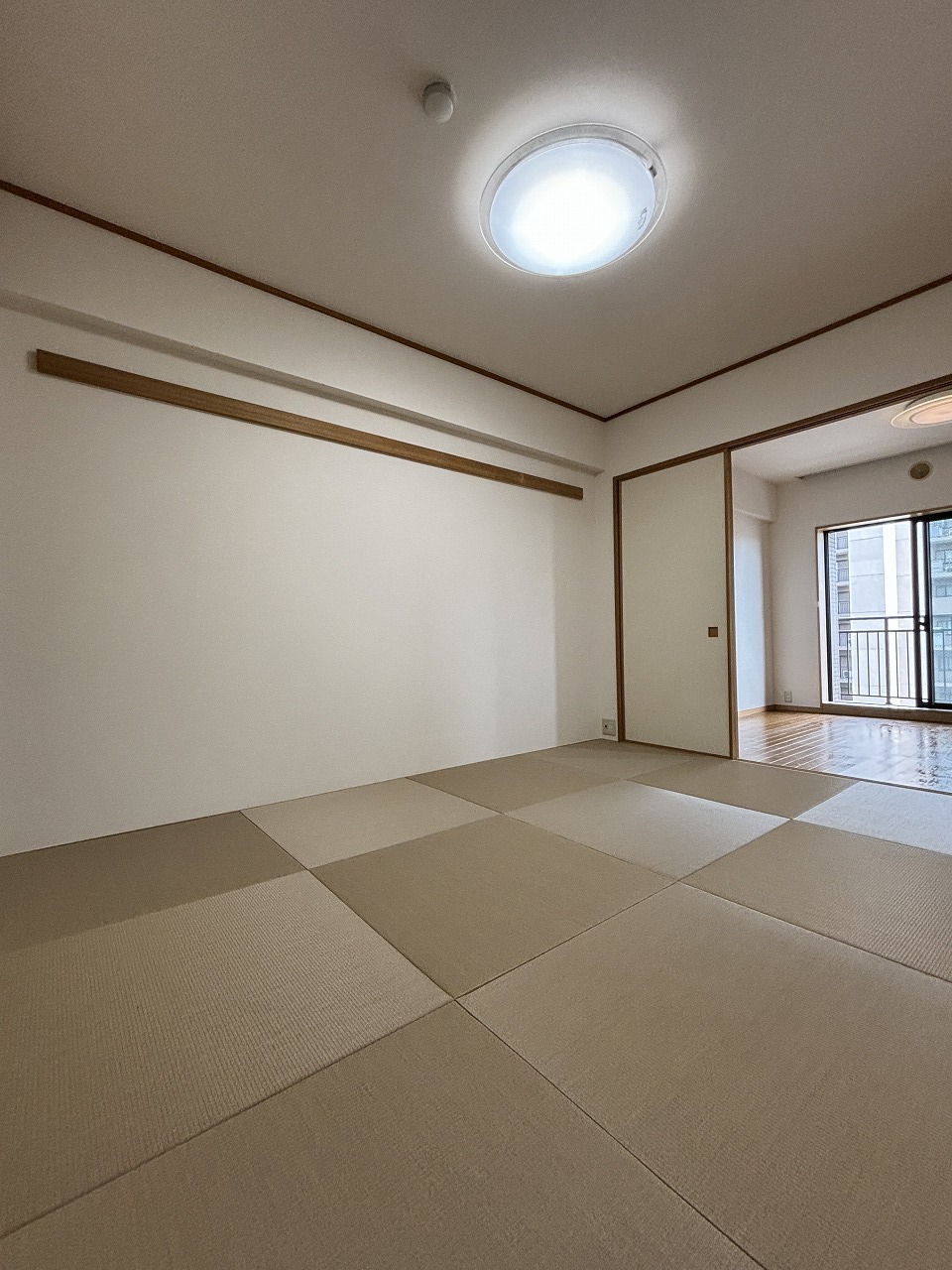 クロスを貼った部屋