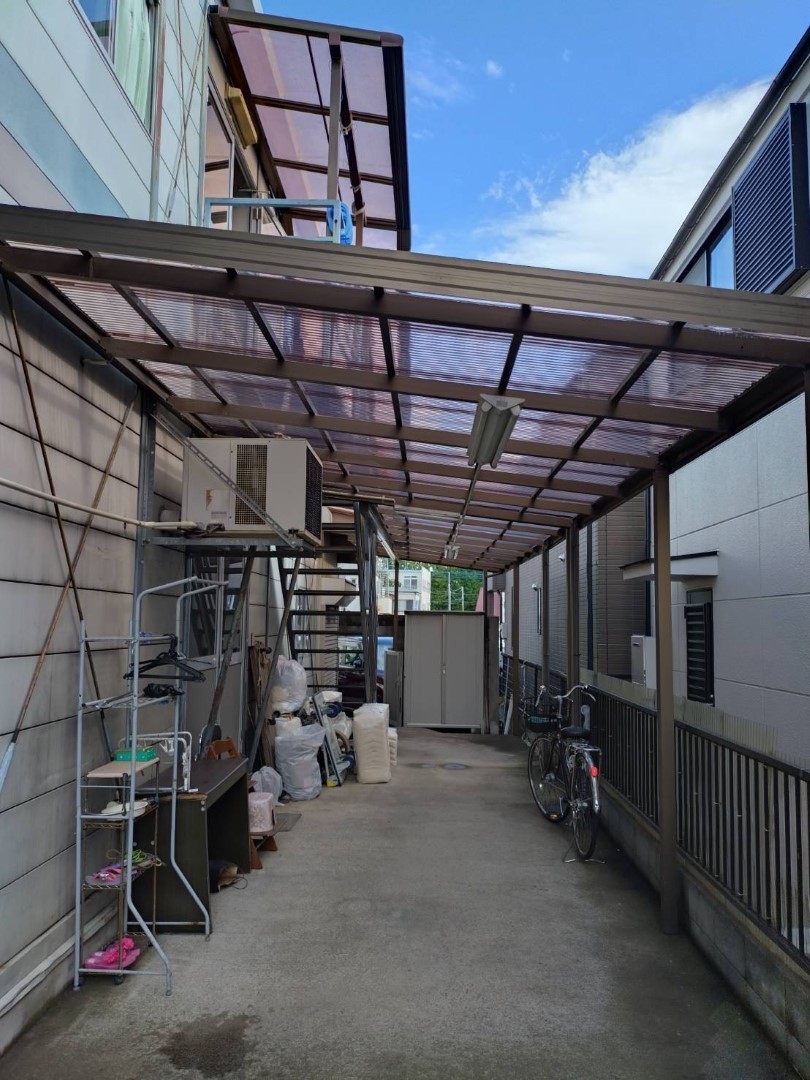 施工後の下屋屋根