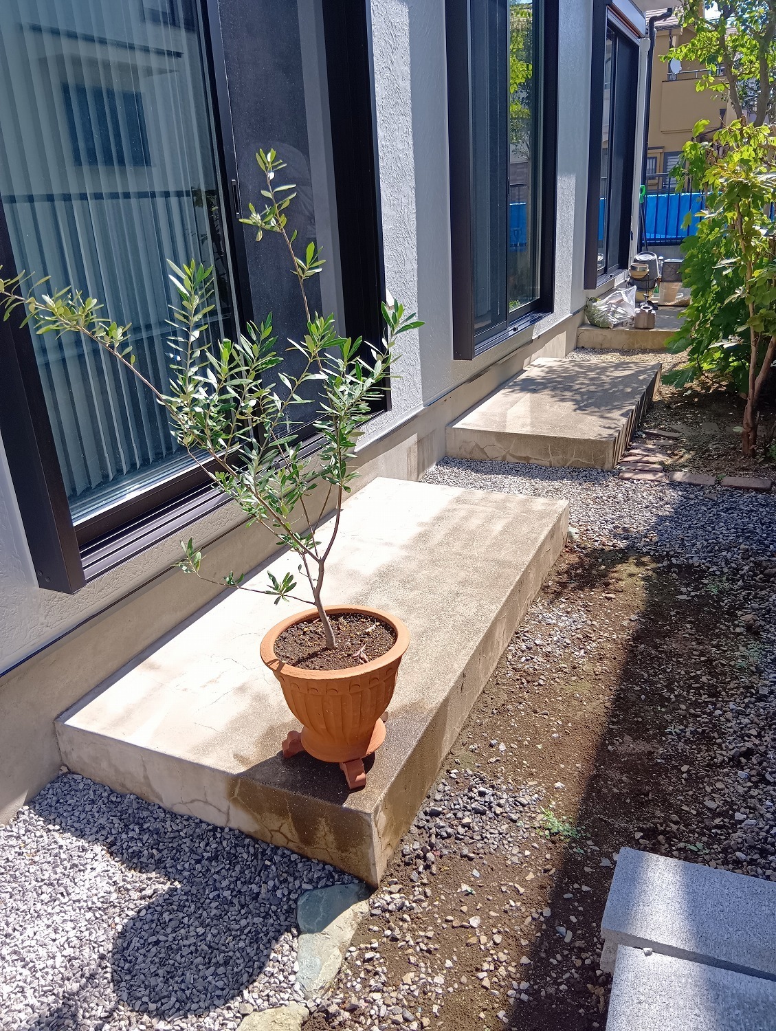 外構工事施工前の外観