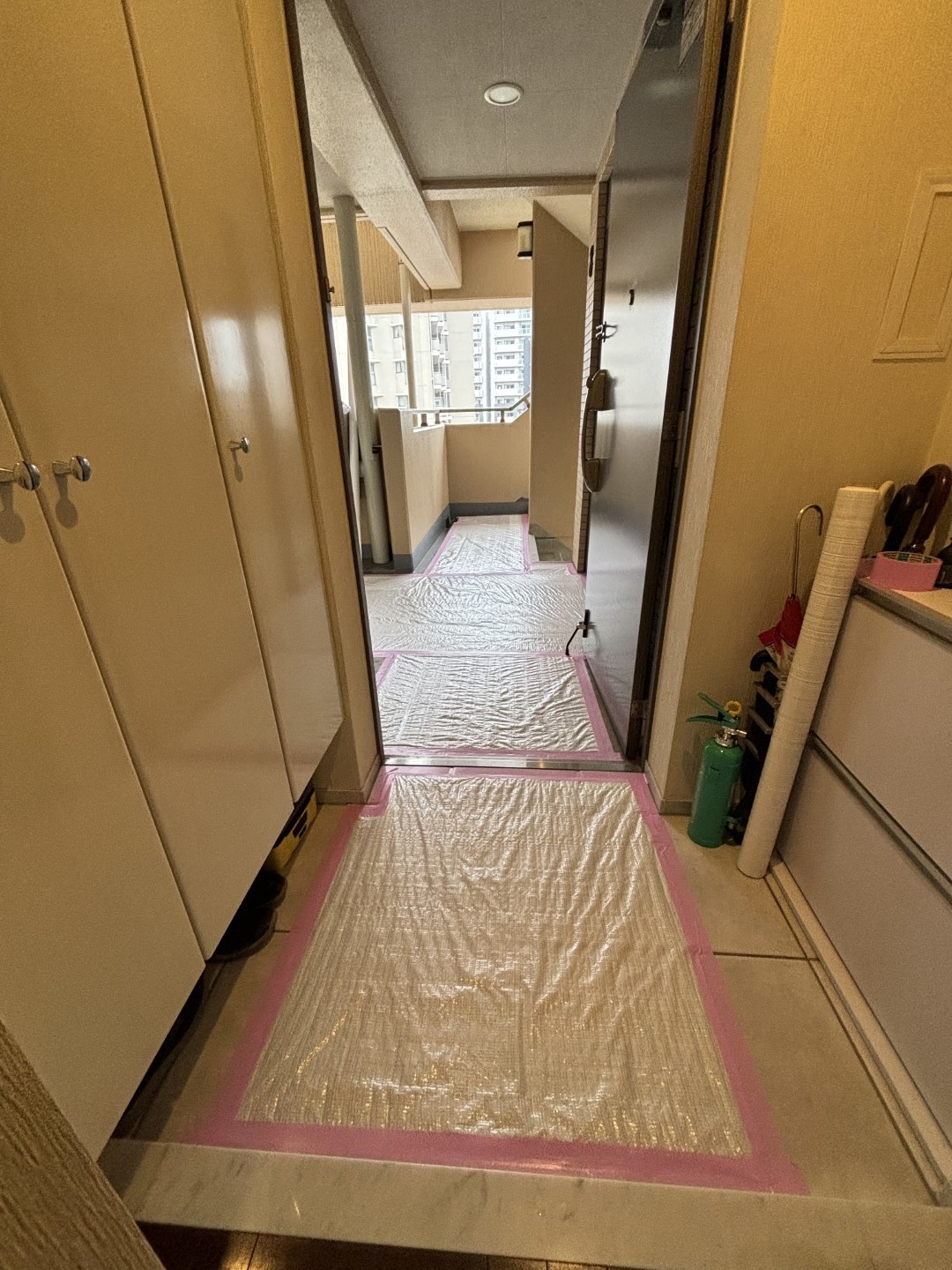 養生中の部屋