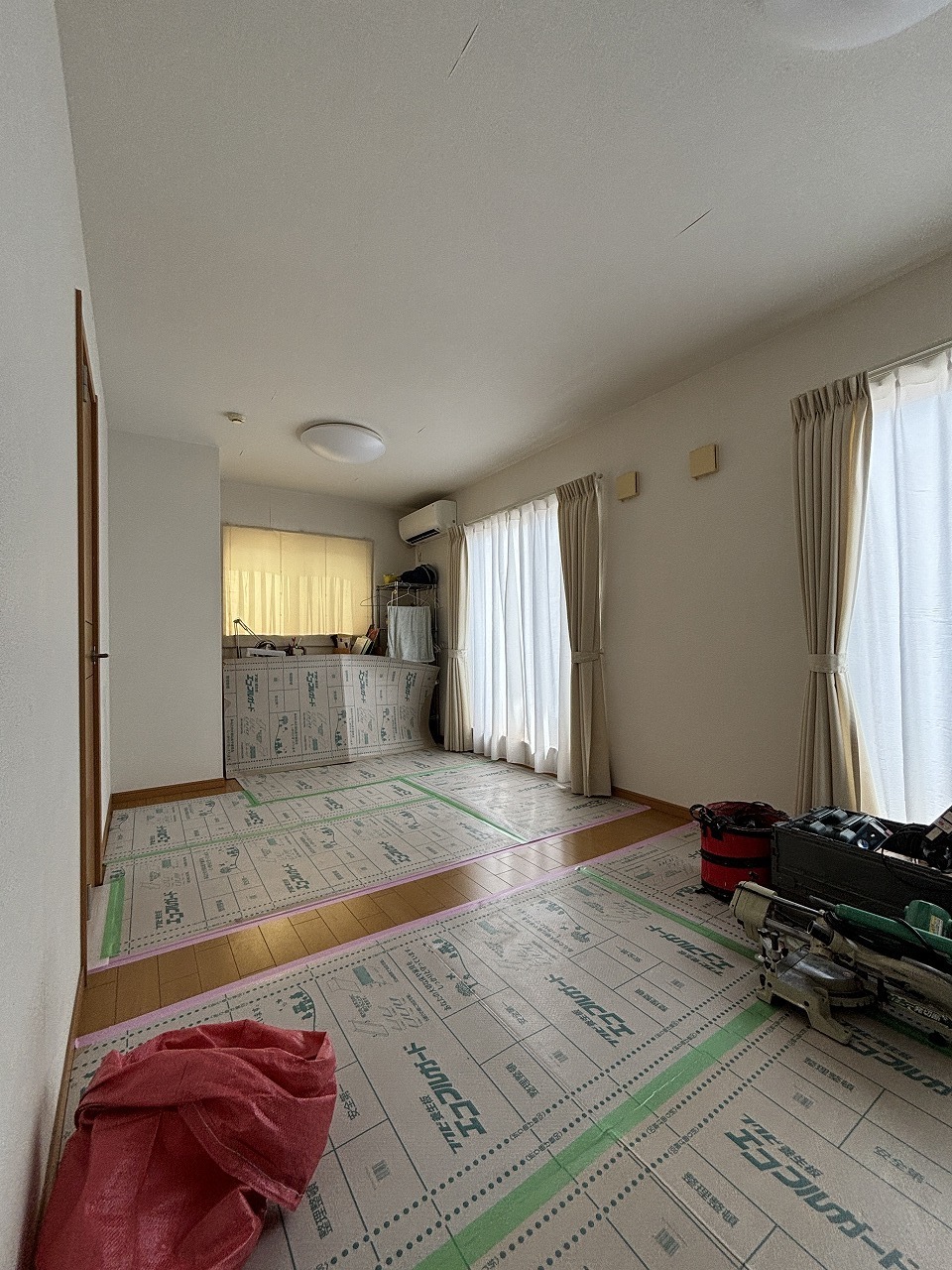 養生中の部屋