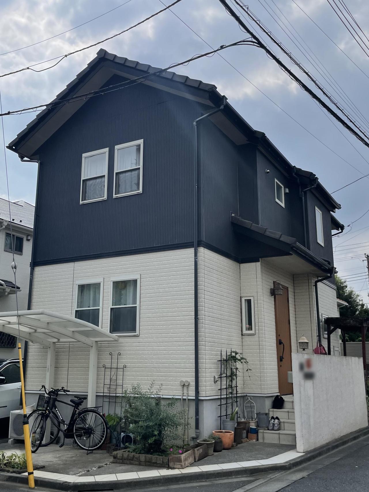 屋根外壁塗装前の外観