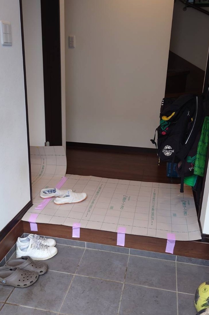 養生中の部屋