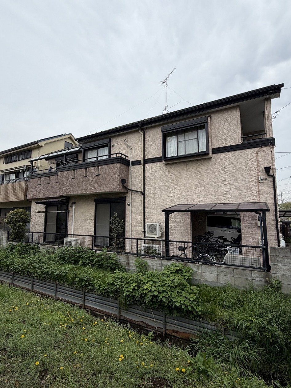 屋根外壁塗装前の外観