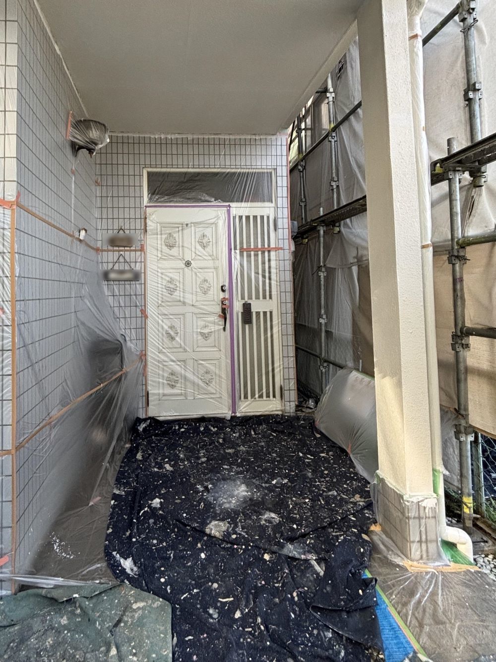 外壁塗装の養生