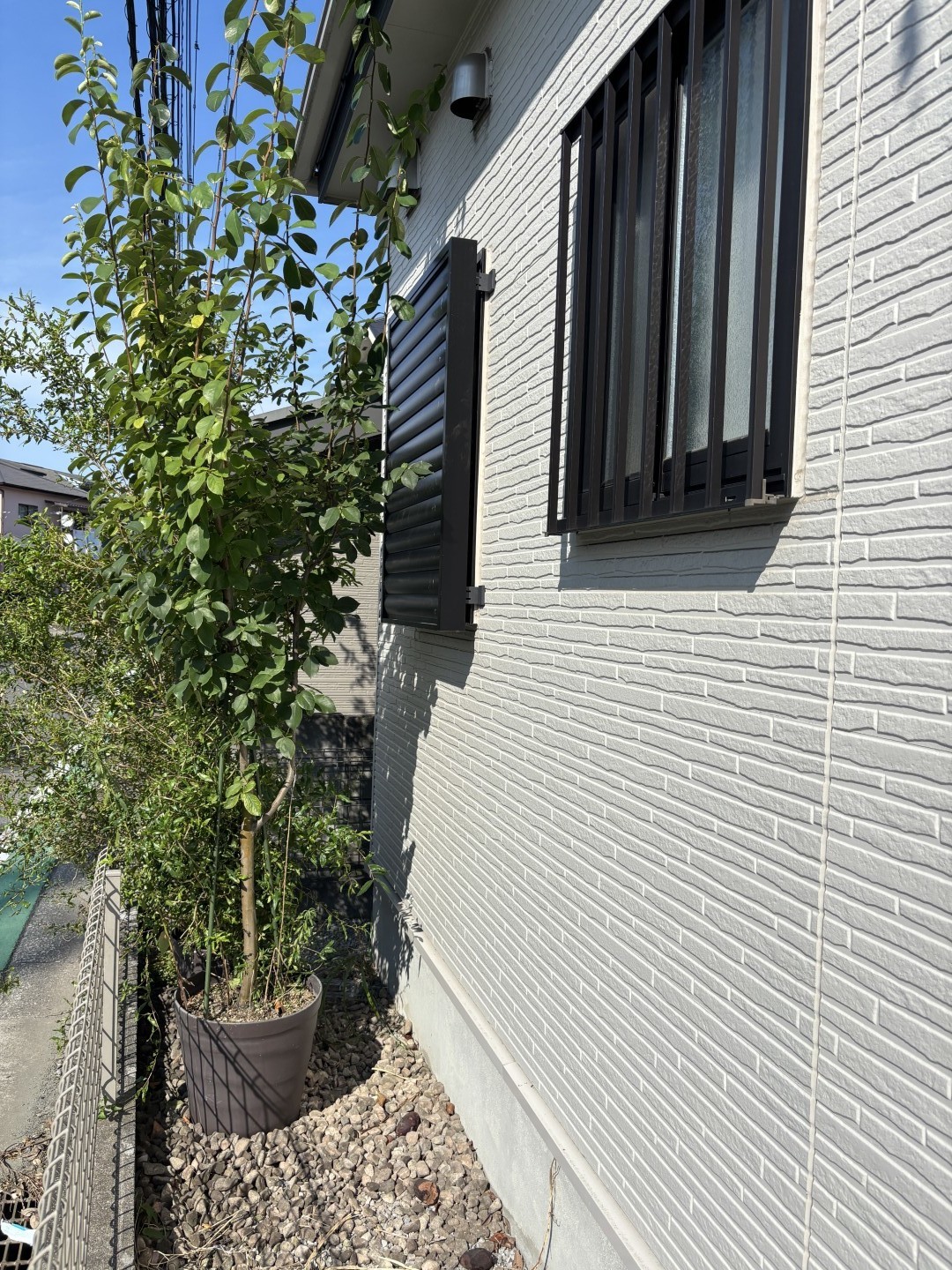 目隠しルーバー設置完成