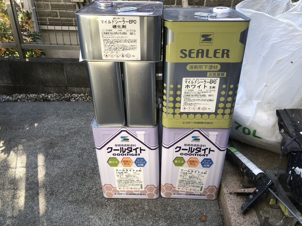塗装後の屋根