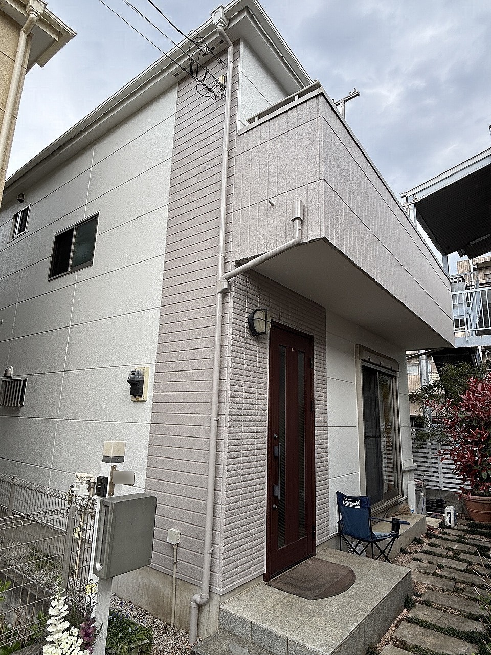 小平市リフォームワークスの施工事例：屋根外壁塗装後の外観