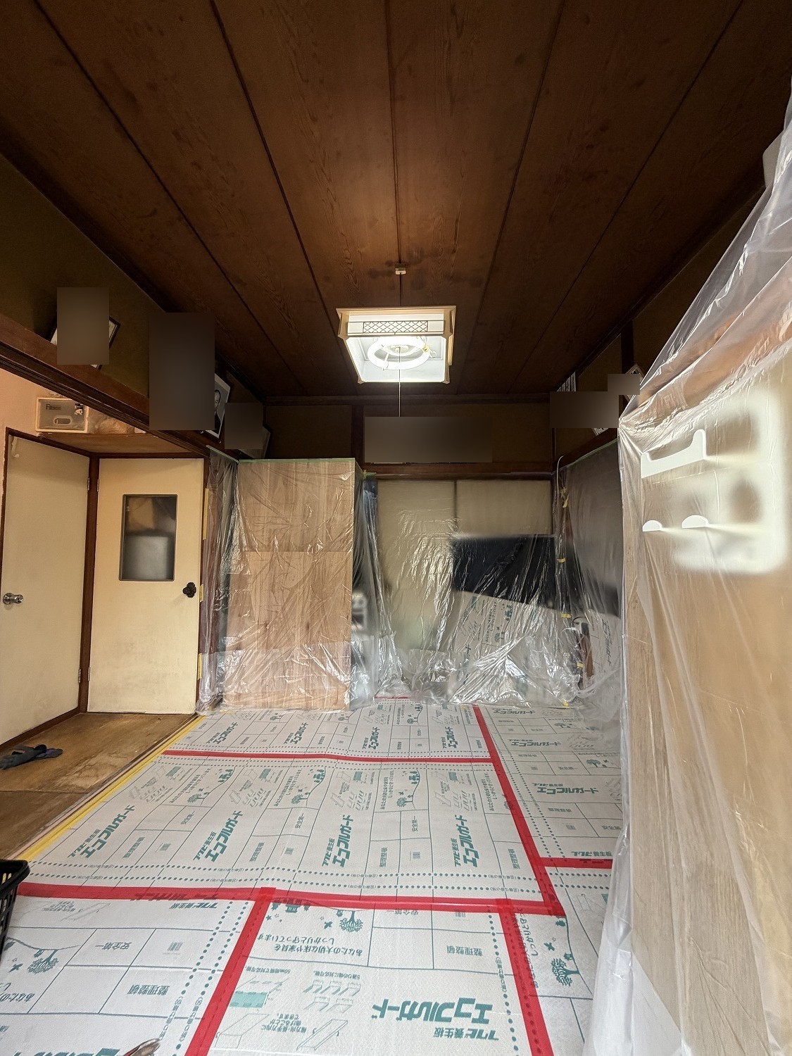 工事中の浴室