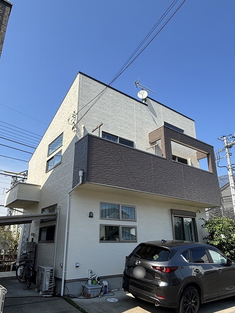 外壁塗装後の外壁