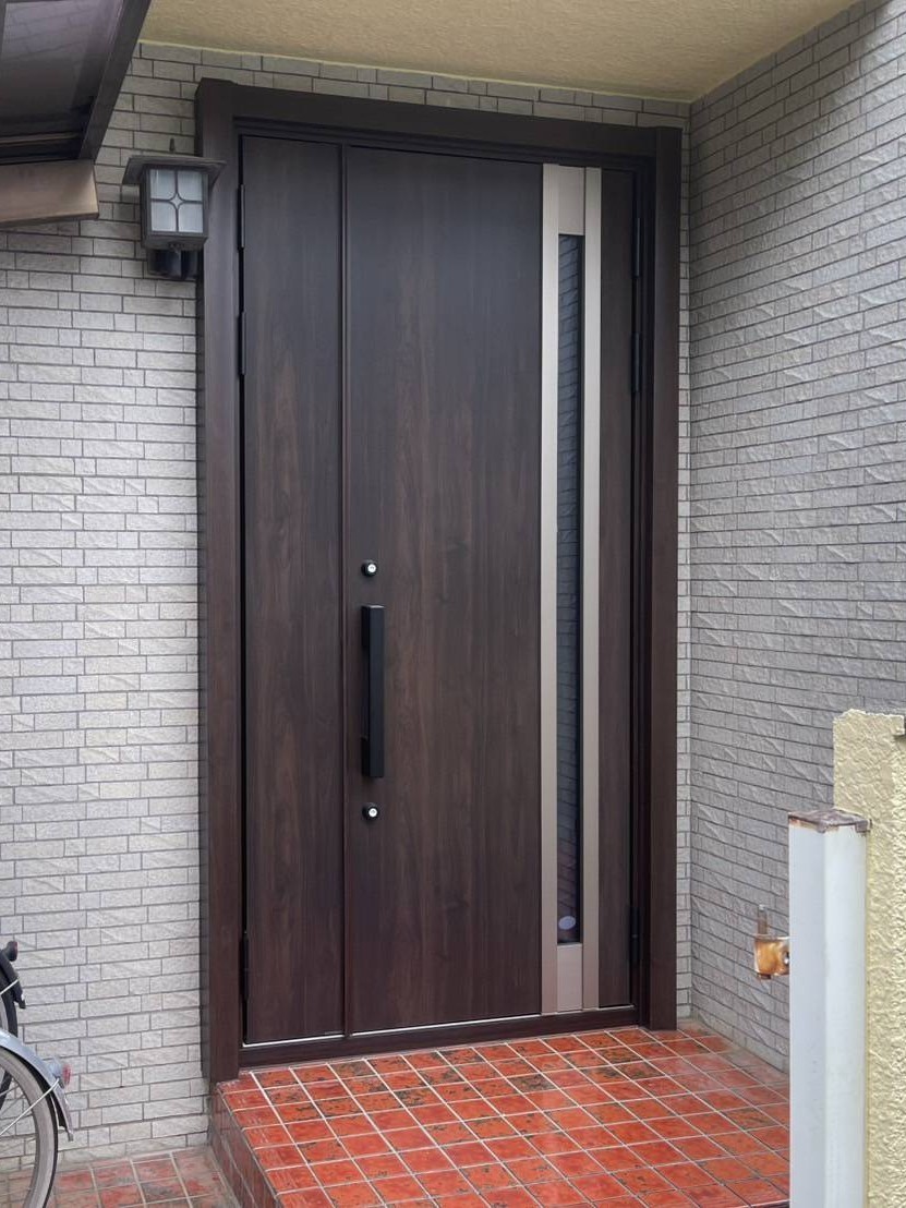 交換後のドア