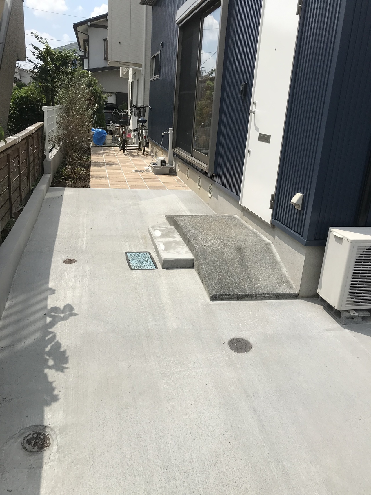 小平市リフォームワークスのエクステリア施工事例：外構エクステリア改修工事