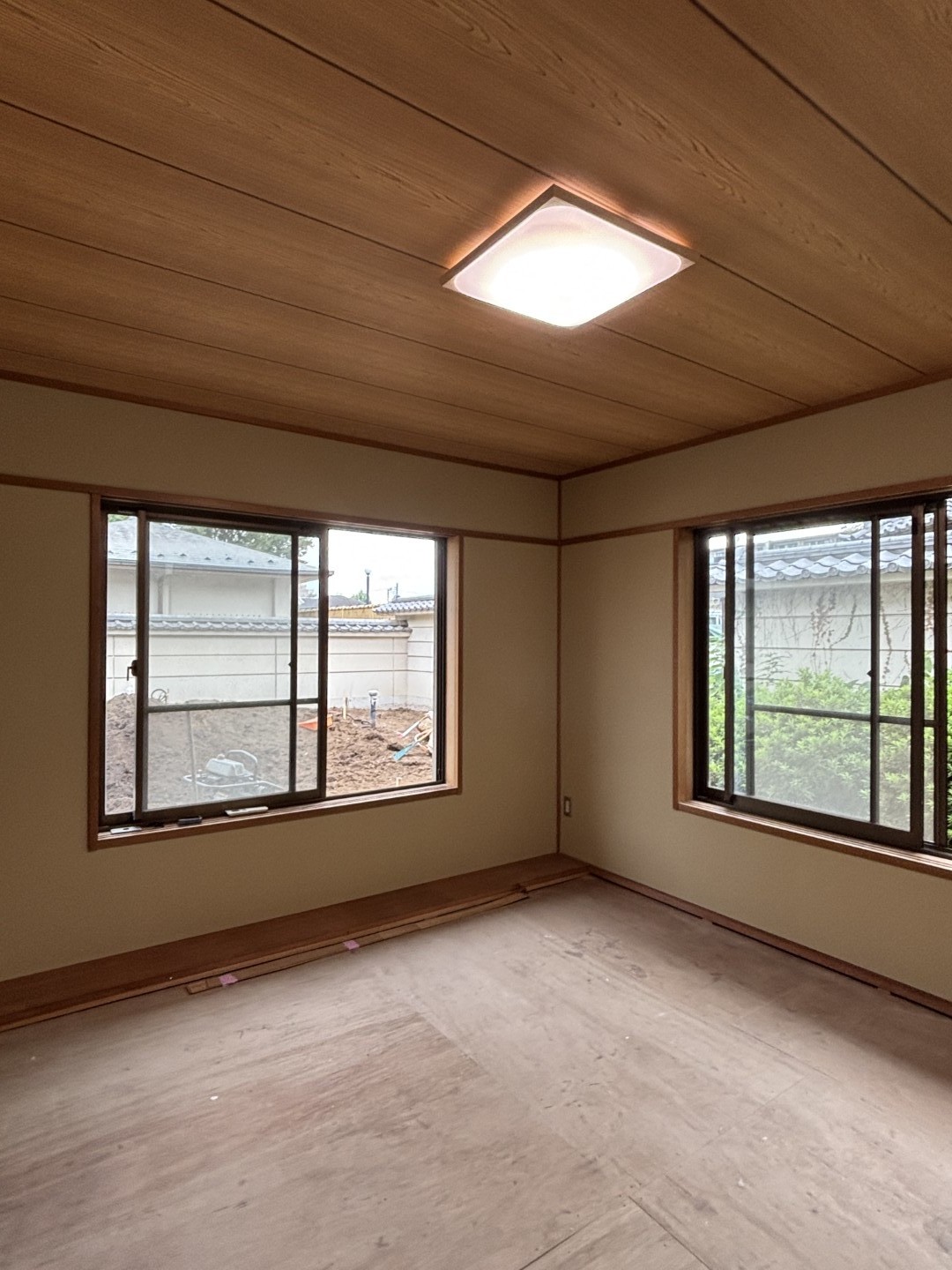 クロスを貼った部屋