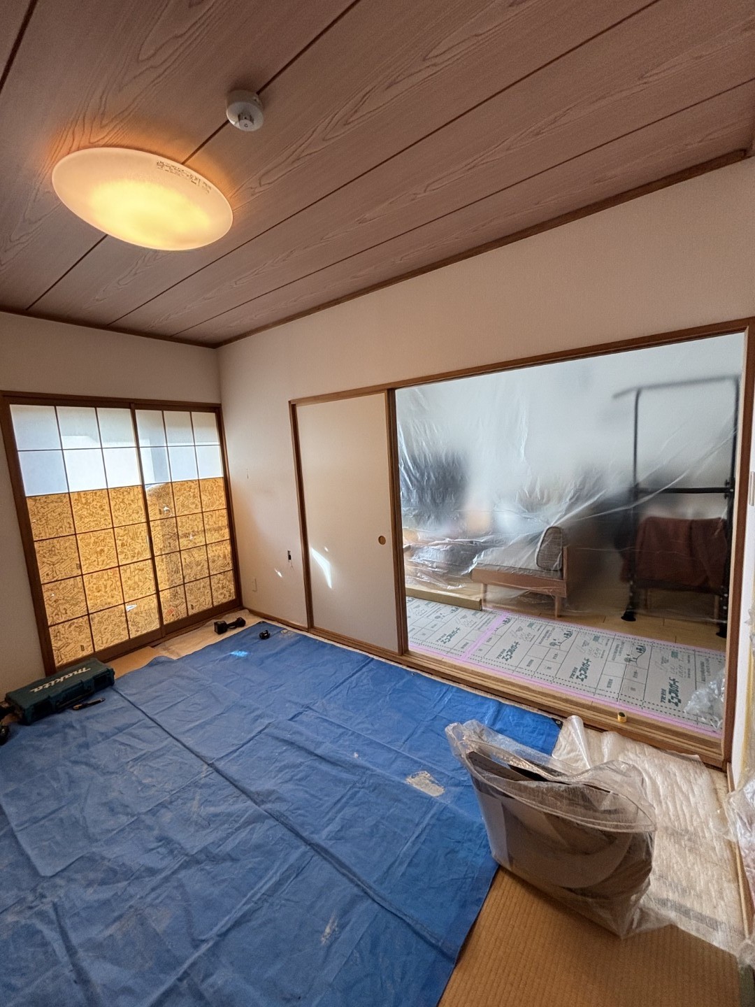 養生中の部屋