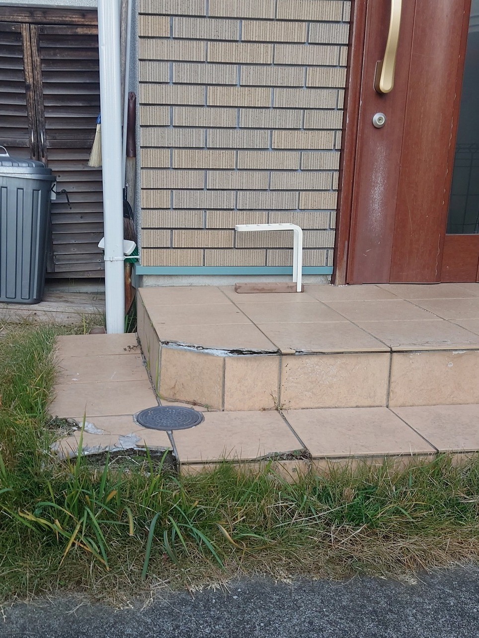 ブロックフェンス施工前