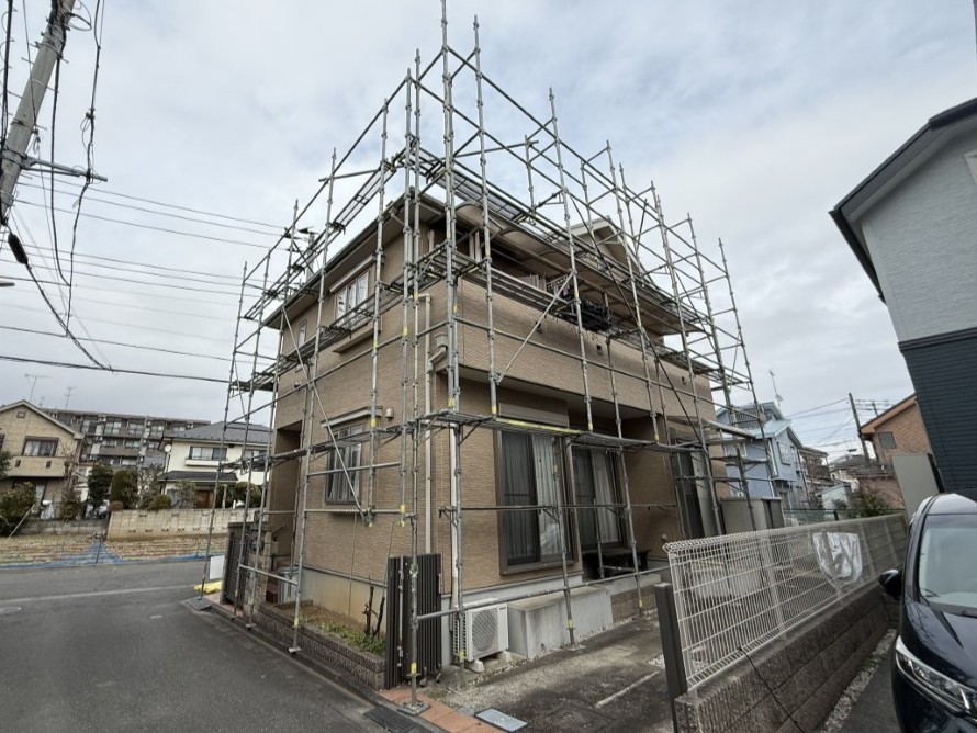 屋根塗装・外壁塗装の足場