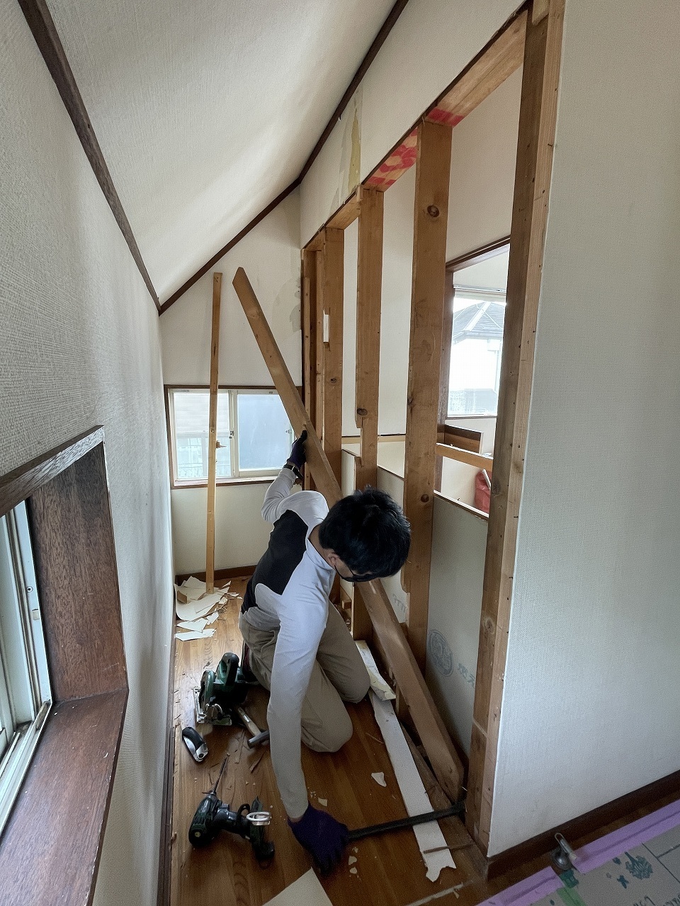 解体中の部屋