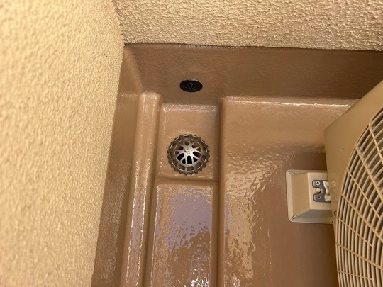 防水工事後のバルコニー