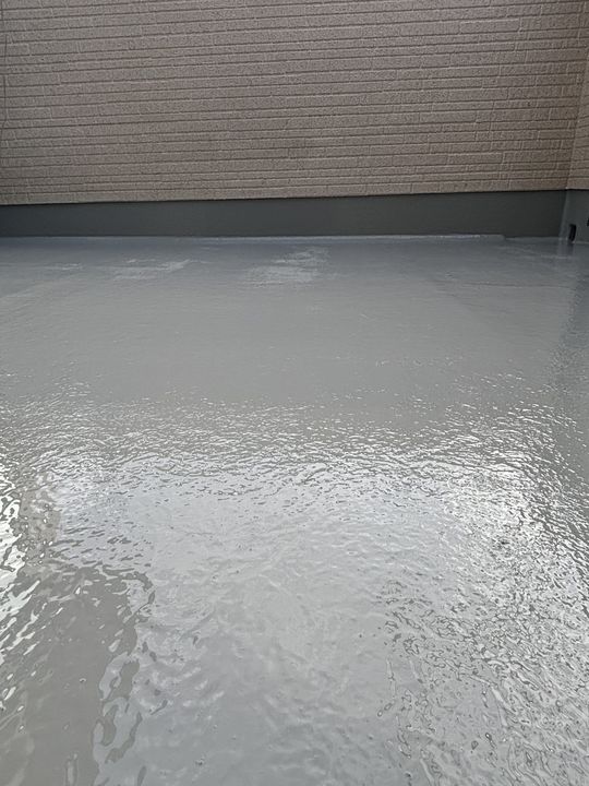 防水工事後のバルコニー