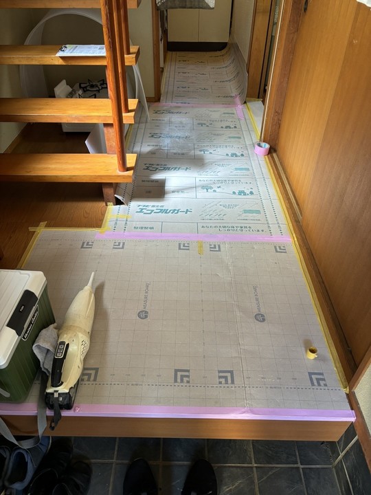 養生中の部屋