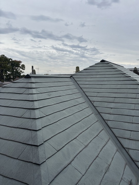 小平市リフォームワークスの施工事例：屋根外壁塗装前の外壁