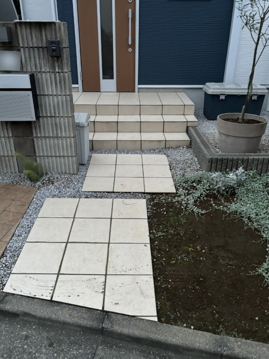 ブロックフェンス施工前