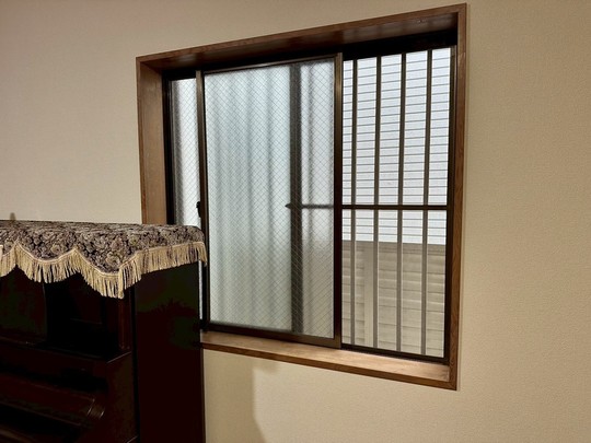 交換前のドア
