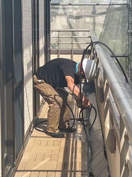 小平市リフォームワークスの施工事例：高圧洗浄
