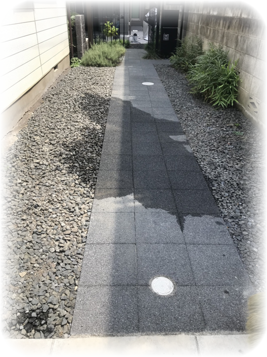 小平市リフォームワークスのエクステリア施工事例：外構左管工事
